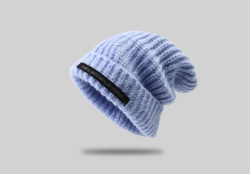 Women's Large Head Circumference Warm Knitted Hat