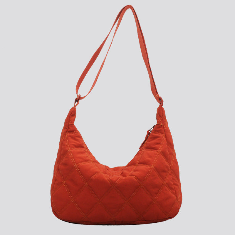 Women's Fashion Versatile Simple Large-capacity Rhombus Crossbody Bag