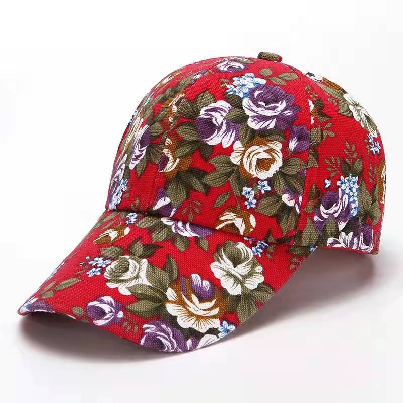 Women's Fashion Casual Floral Baseball Hat