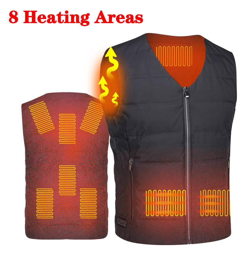Intelligent Three-speed Temperature Control Electric Heating Vest Keeps The Whole Body Warm