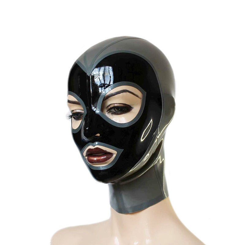 Latex Mask Head Cover Face All-inclusive Suffocation