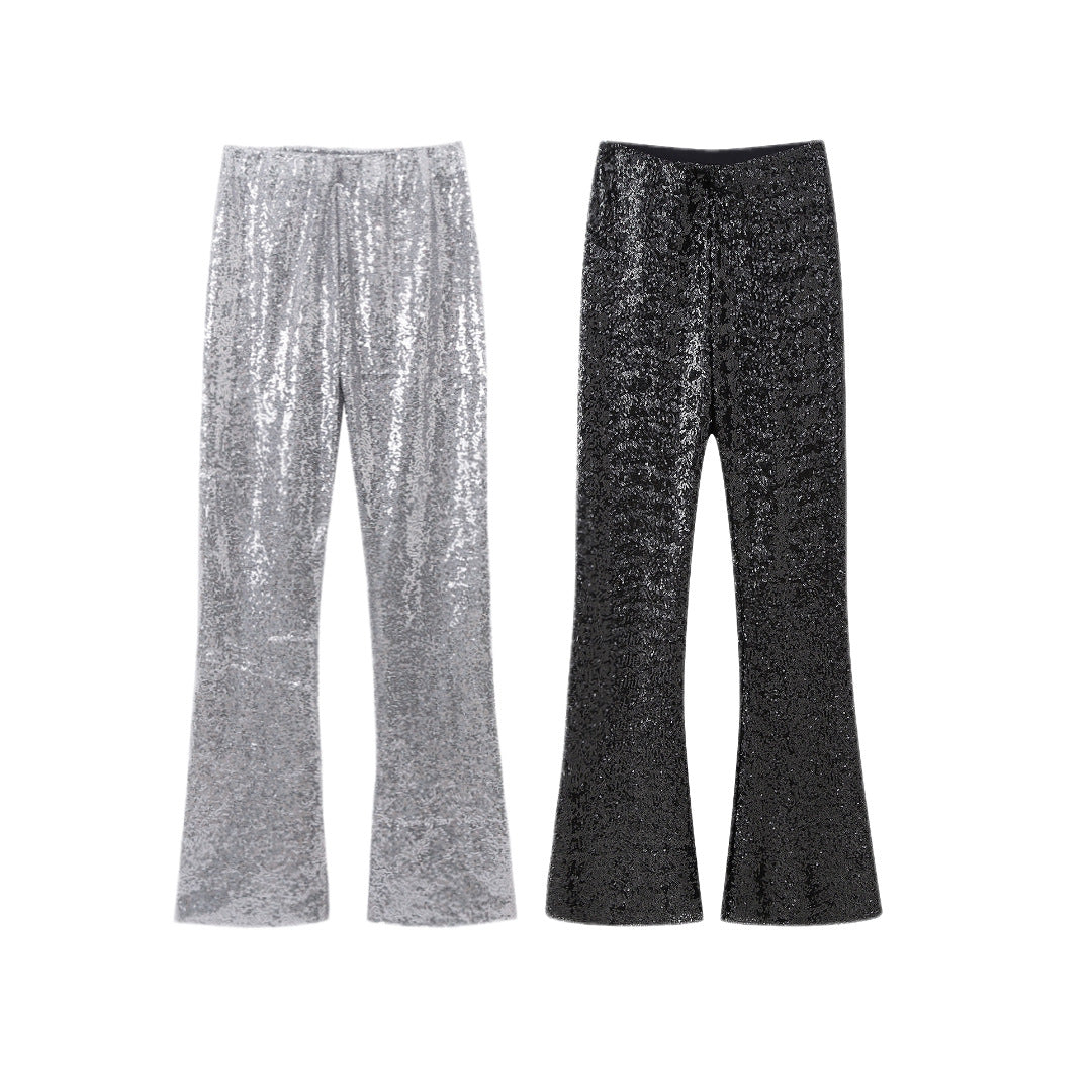 Women's Fashion Flared Casual Trousers