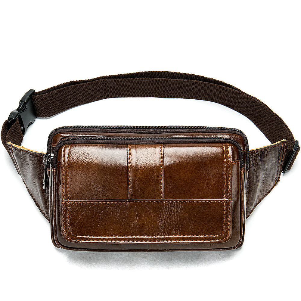Mænds Første Lags Koskind Udendørs Skuldertaske/Crossbody-taske/Mavetaske