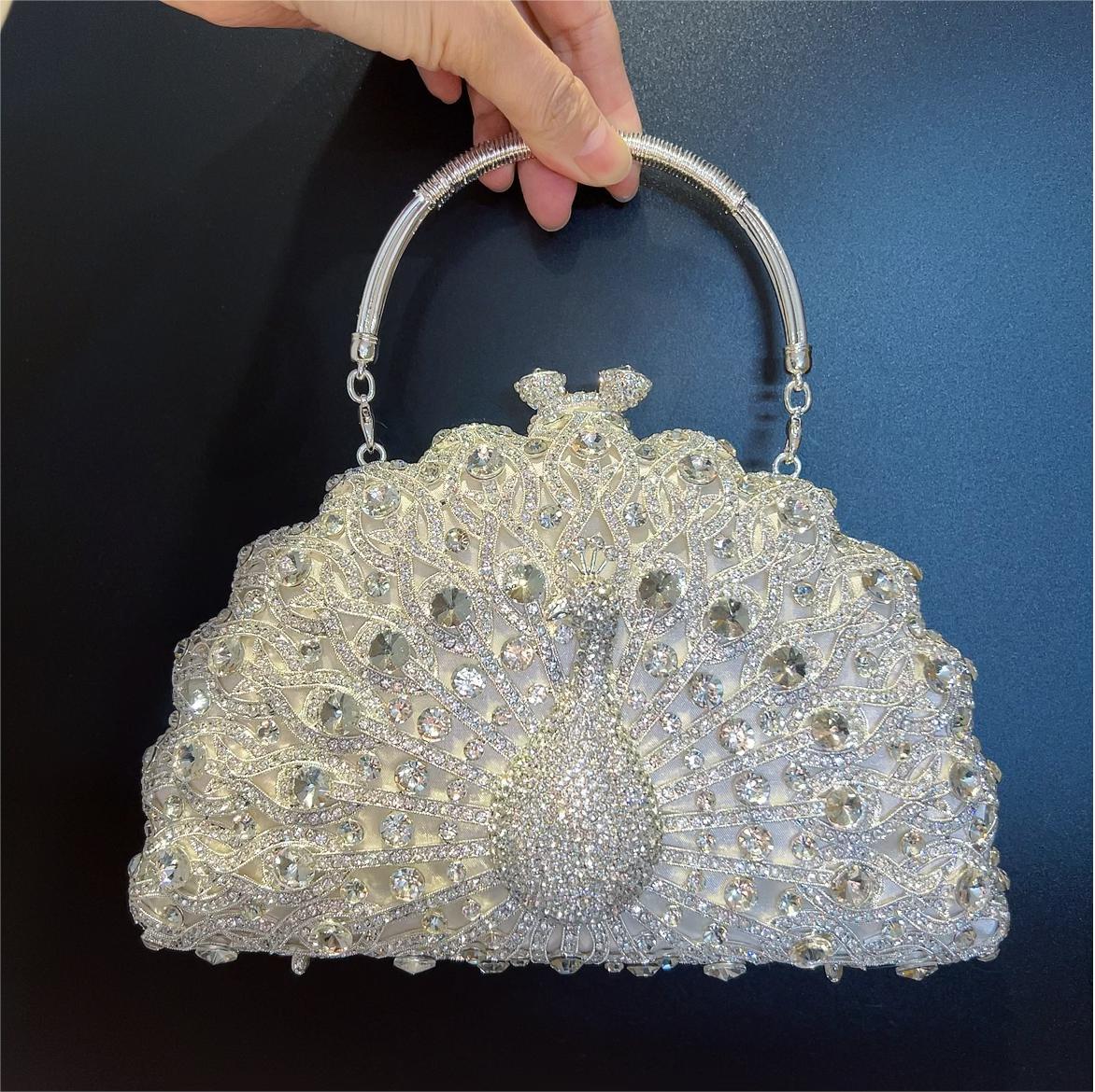 Store Pave Diamant Aften Tasker Luksus