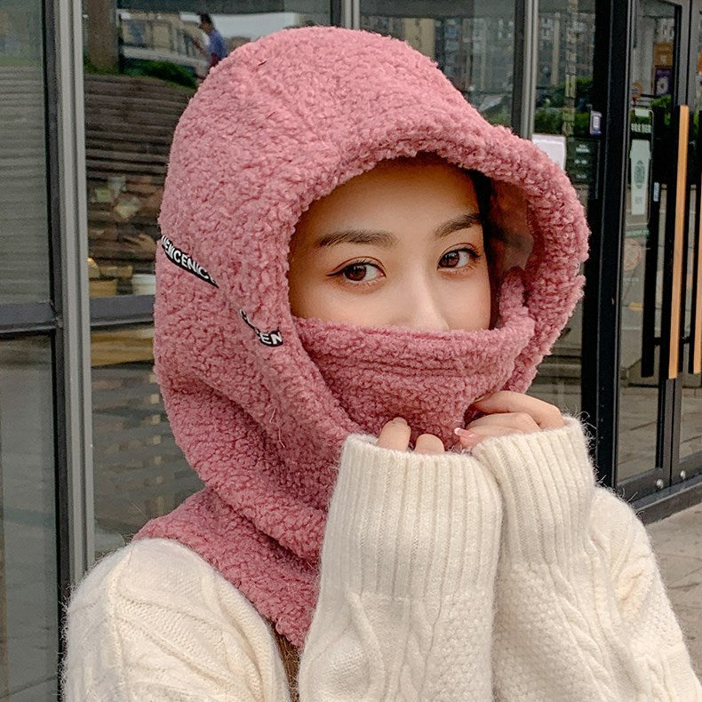 Women's One-piece Sweater Hat Warm In Winter