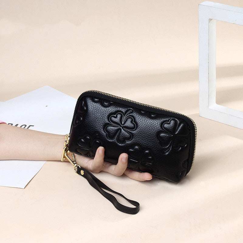 Women's Fashion Head Layer Cowhide Clutch Bag