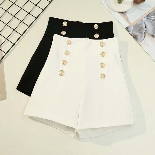 Women's High Waist Solid Color Straight Casual Wide-leg Pants