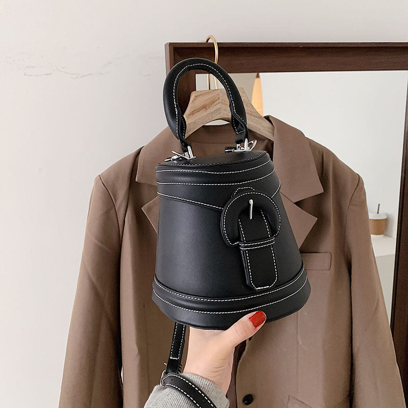 Personalized Lock Bag One Shoulder Western Style Crossbody Women's