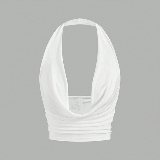 Season Vacation Style Sexy Halter Vest