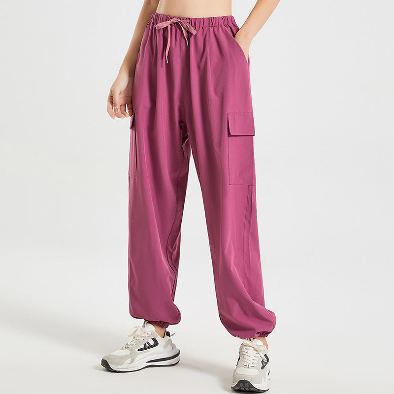 Sport Women's Thin Ankle-tied Sweatpants Running Sports Yoga Pants