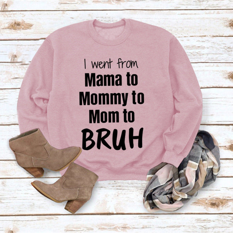 Gid jeg gik fra Mama til løs sweater med rund halsudskæring