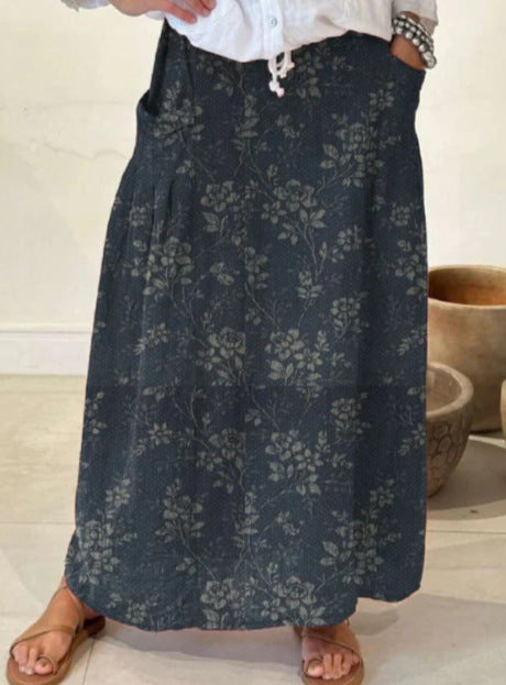 Casual Retro Floral Print Holiday Sundress