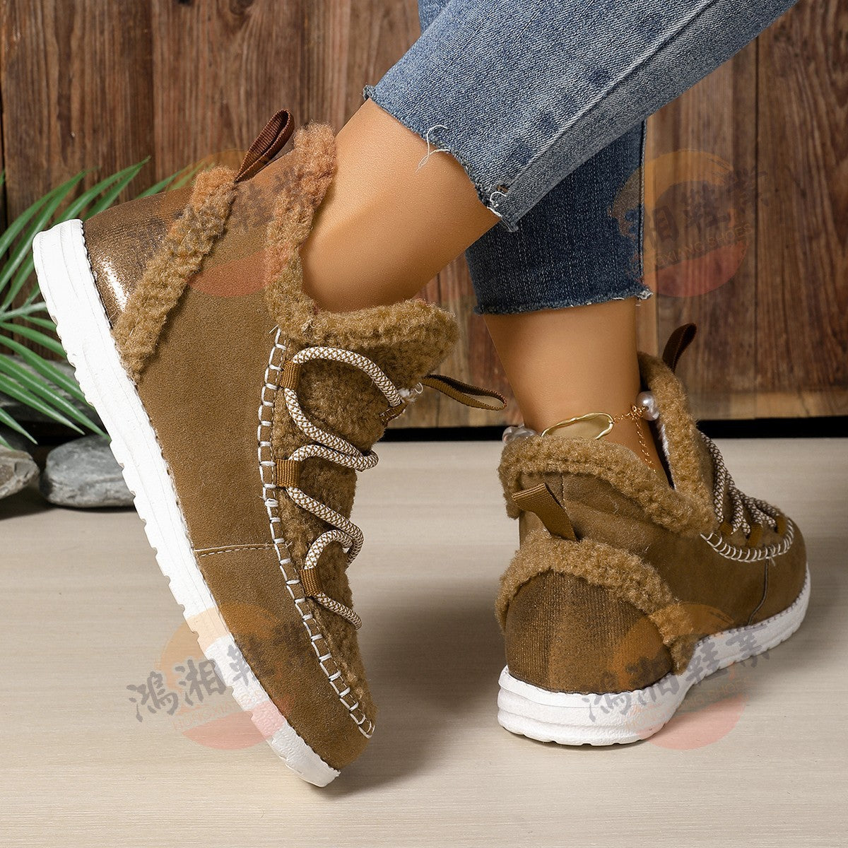 Season New Mid-top Women's Large Size Fashion Simple Snow Boots