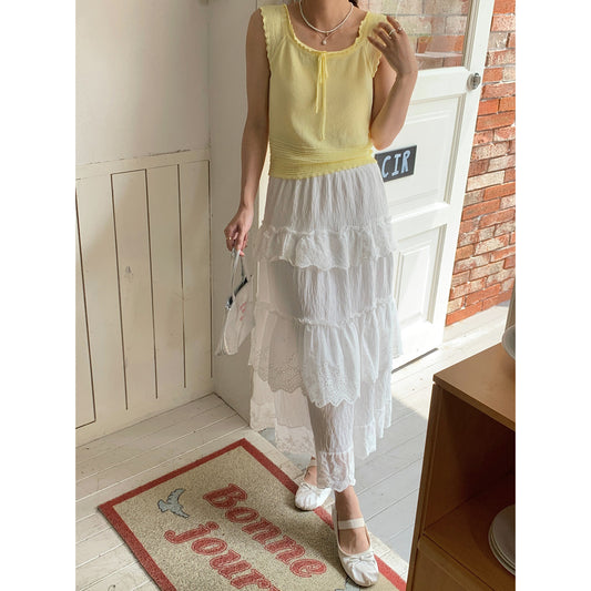 French Style Lace New Style A- Line Midi Dress