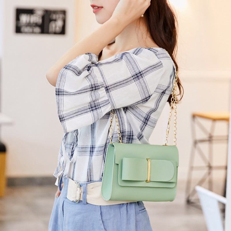 One Shoulder Crossbody Bag Solid Color Casual