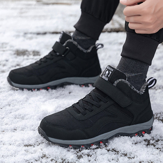 Women's High-top Fleece-lined Walking Shoes
