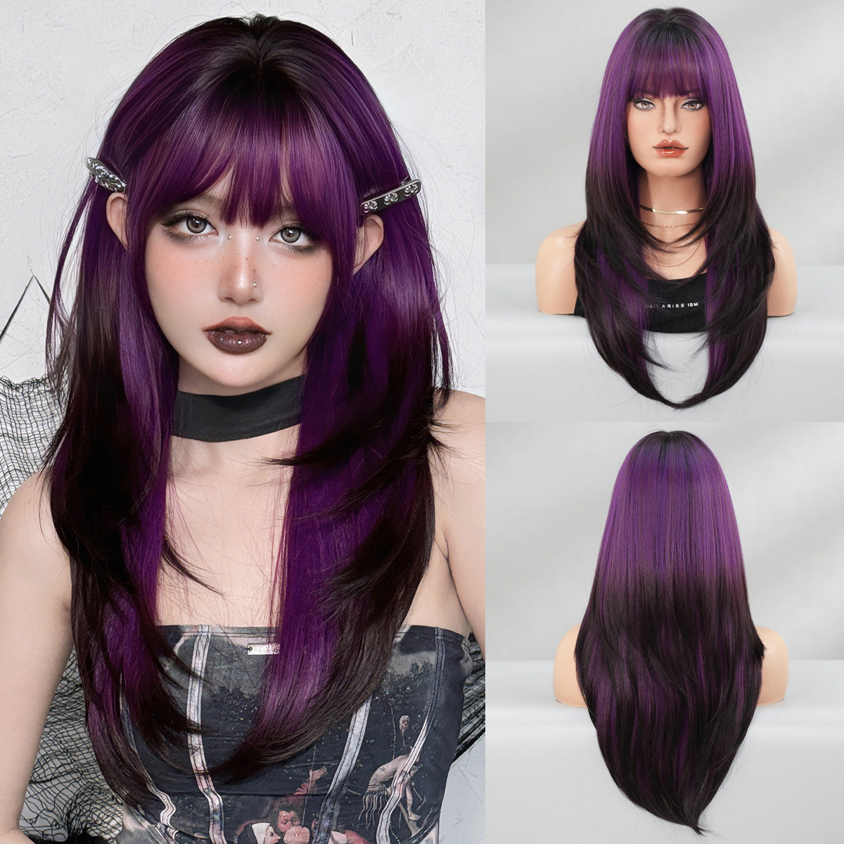 Vanilla Green Long Straight Women's Wig