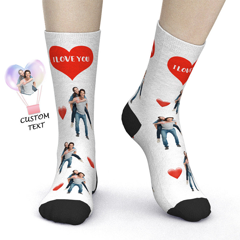 Personalized Photo Socks To Make Tube Socks Male And Female Socks Printing