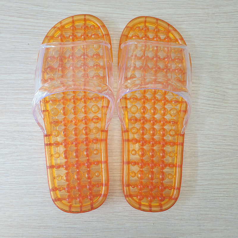 Summer Indoor Non-slip Bath Massage Plastic Slippers