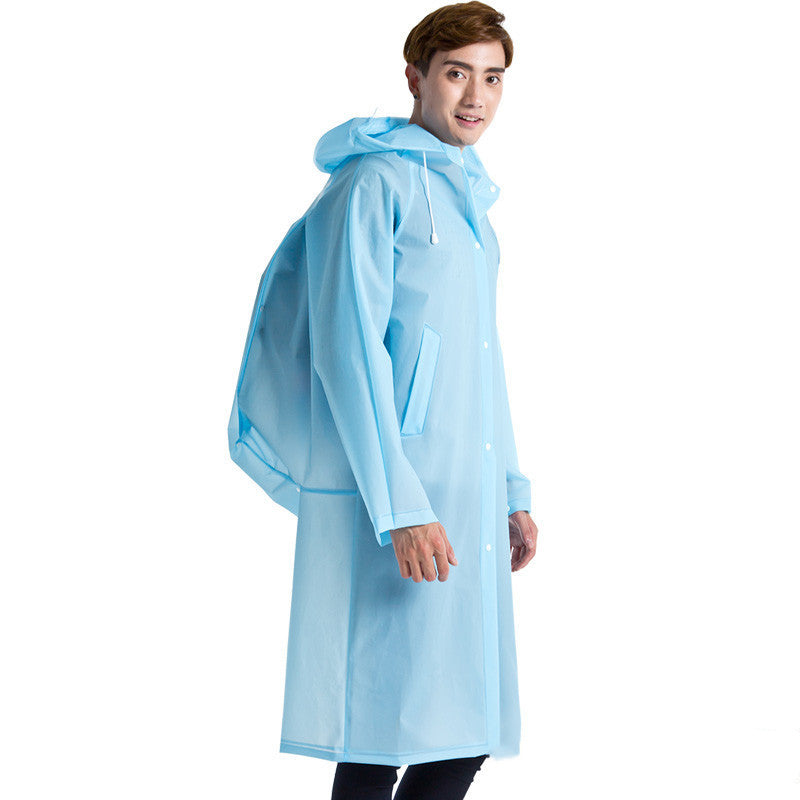 Men's And Women's Outdoor Waterproof Schoolbag Raincoat