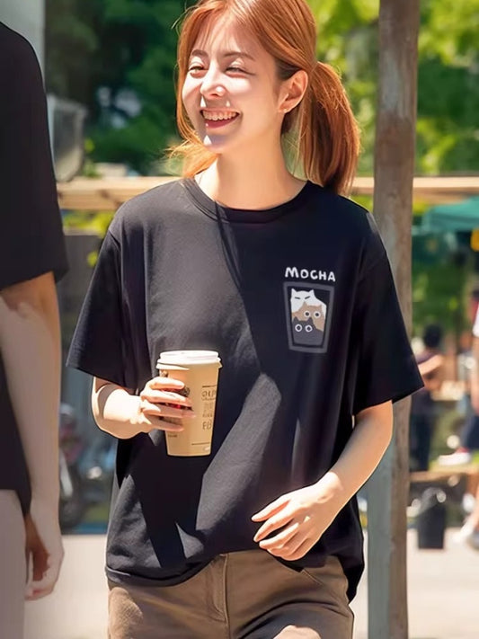 Loose-fitting Casual Top Pure Cotton