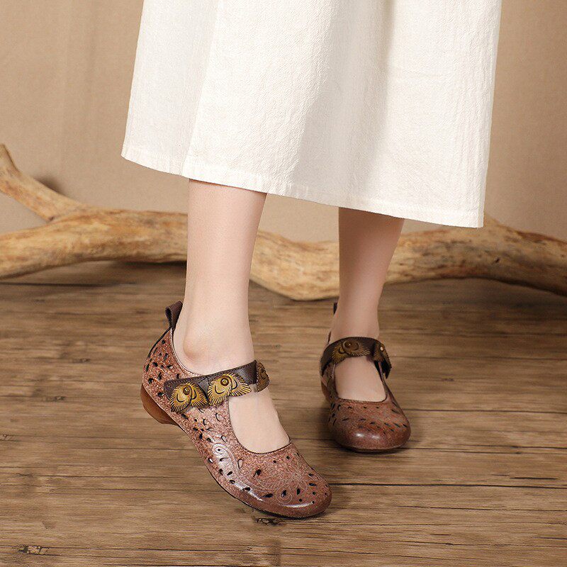 Summer New Handmade Mom Shoes