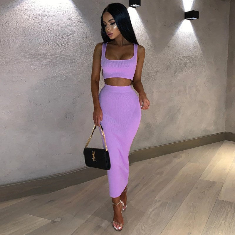 The New Dress Sexy Vest Two-piece Suit Short Jacket That