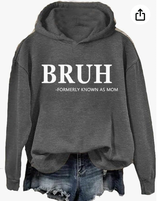 Independent Station Women's Fashion Printed Casual Hooded Long Sleeve Sweater