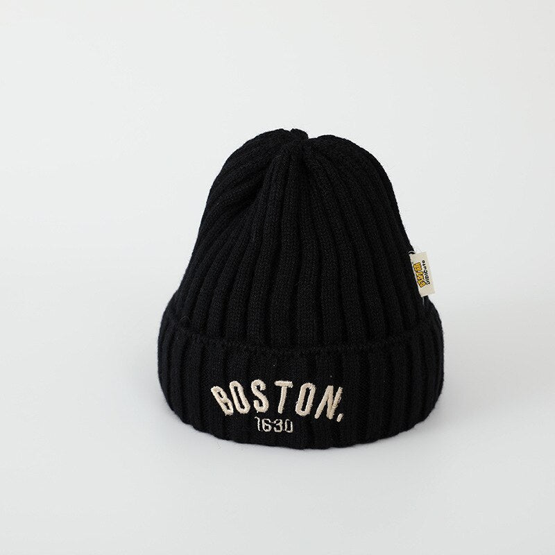 BOSTON Hue til børn i uldstrik