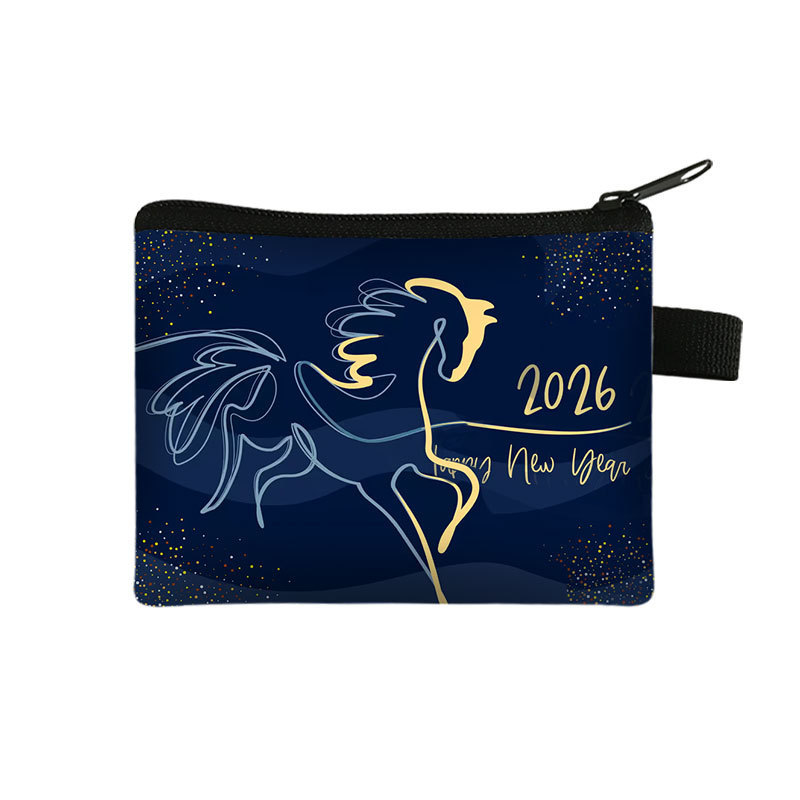 New Years Lucky Wallet Portable High Capacity Cardholder And Coin Organizer