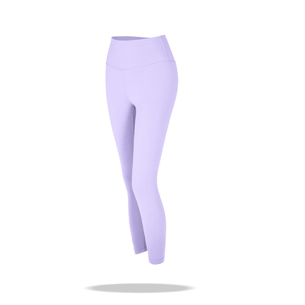 Red High Waist Nude Peach Buttocks Yoga Pants For Women
