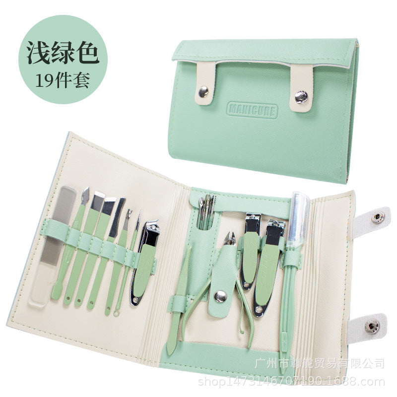 Stainless Steel Manicure Implement Nail Clippers Full Set