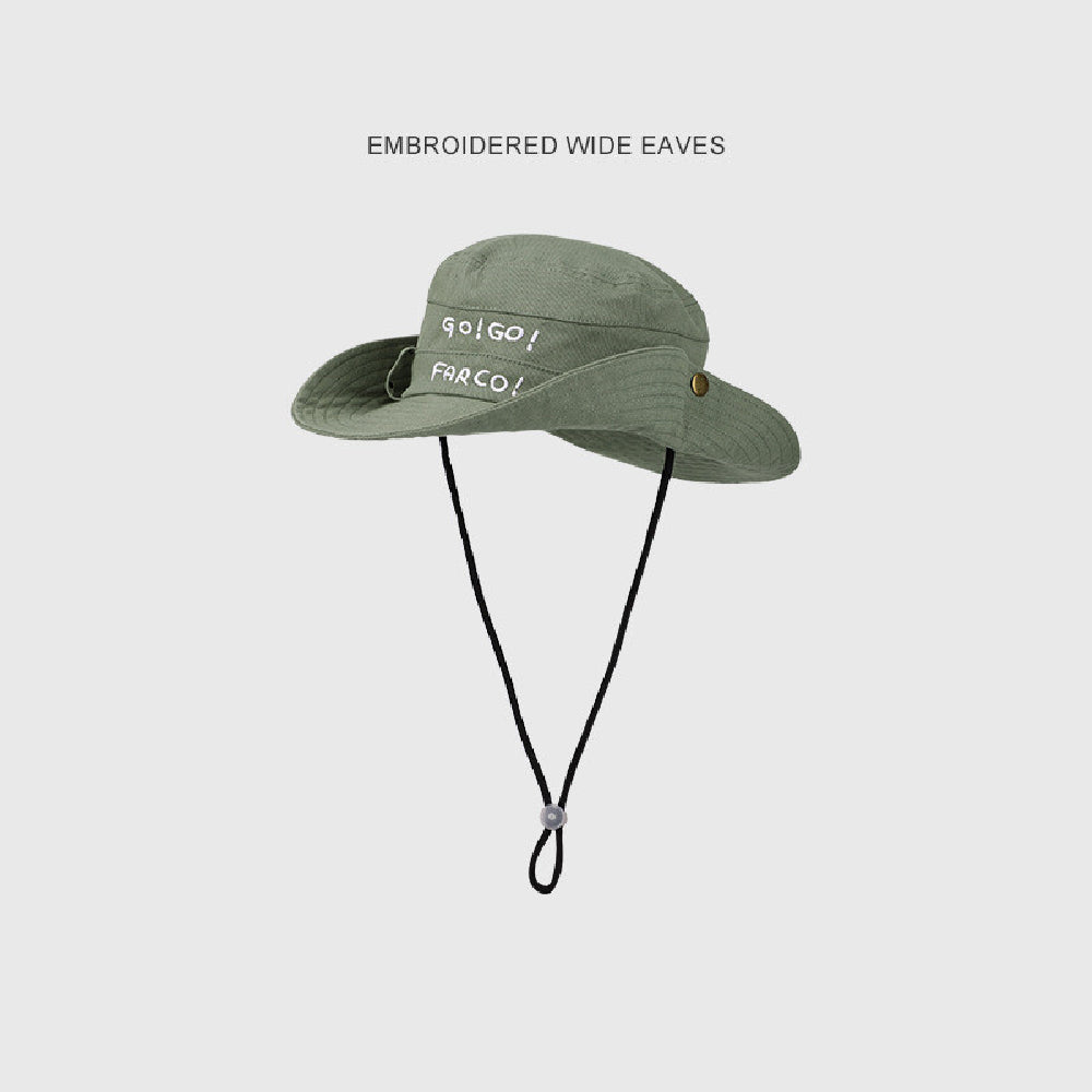 Summer Outdoor Fishing Sun-proof Sun-proof Hat Letter Female