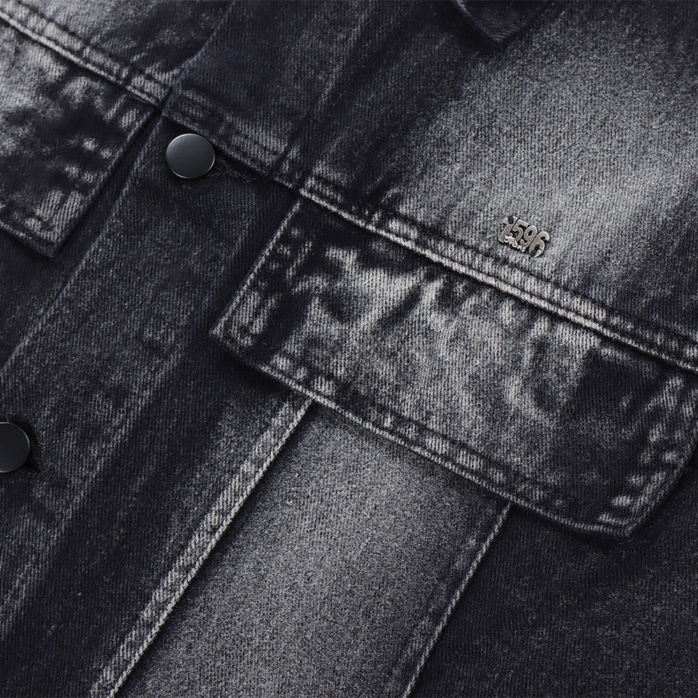 All-match Washed Vintage Washed Lapel Workwear Jacket American Casual