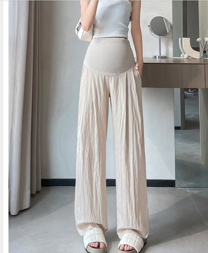 Thin Wide-leg Pants Summer Belly Support Maternity Clothes Anti-mosquito