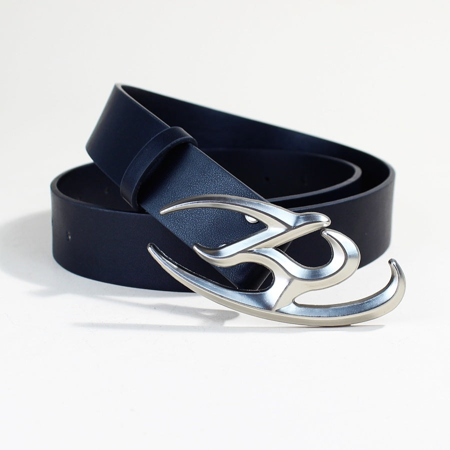 European And American Retro R Word Belt Loop Trendy Cool Personality Simple