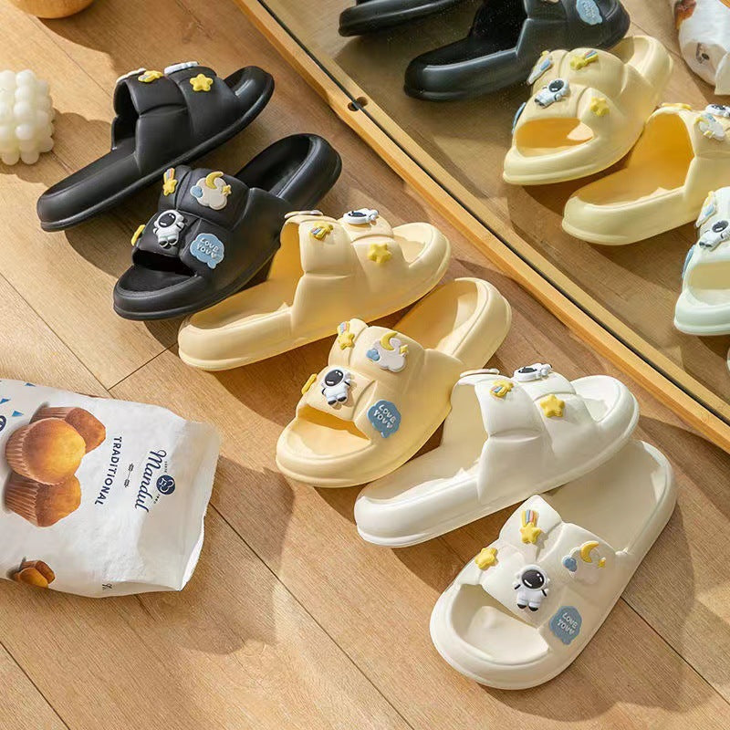 Astronaut Cartoon Slippers Stepping On Shit