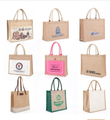 Laminated Waterproof Portable Burlap Bag