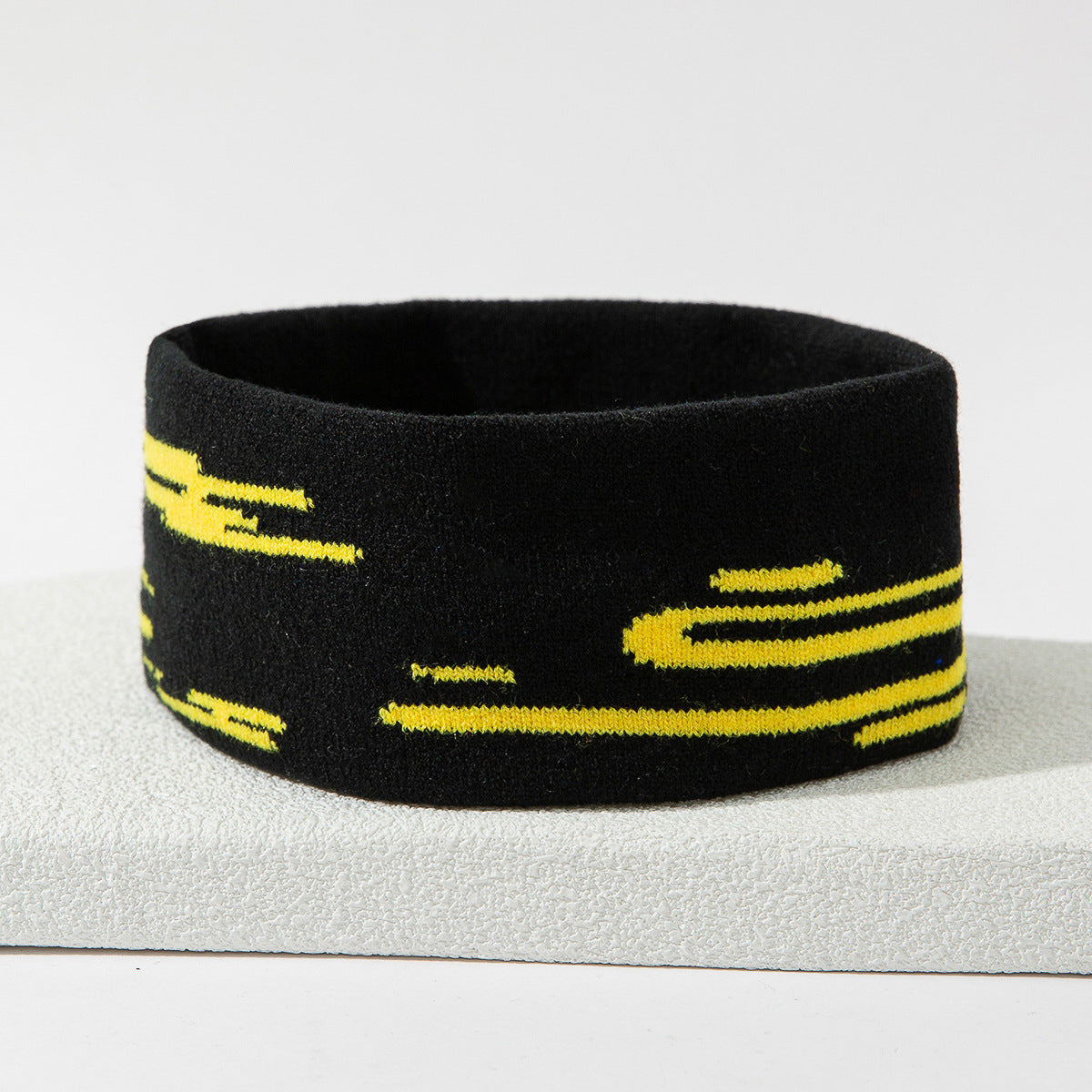 Stretch Sports Sweat-absorbent Knitted Hair Band