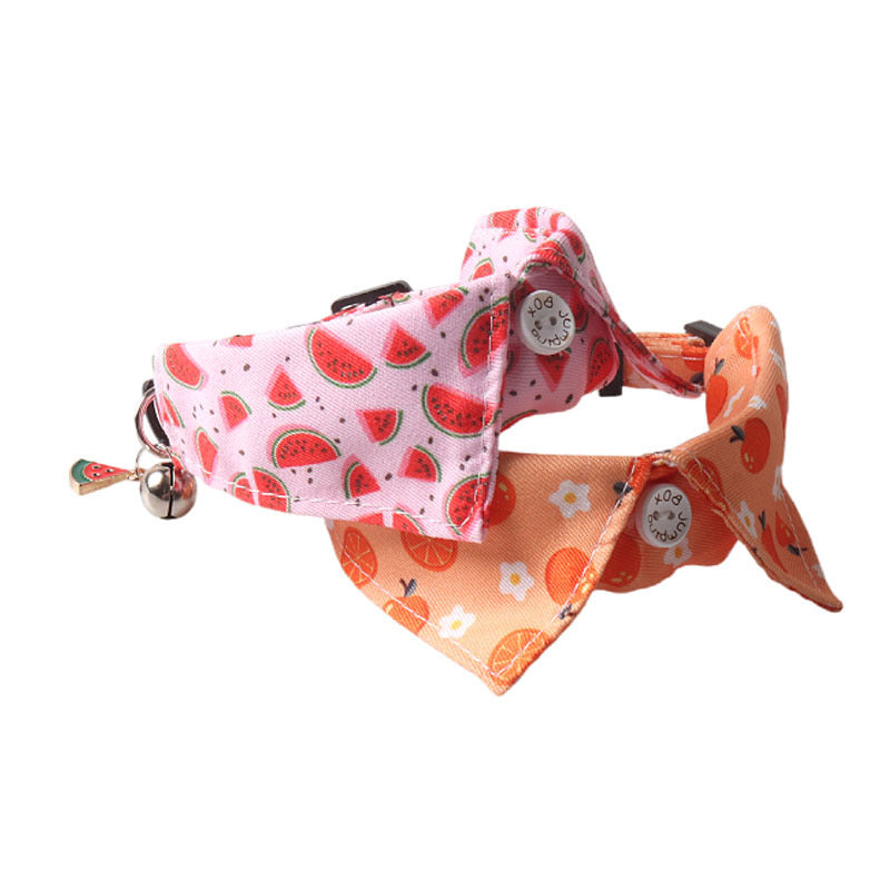 Fruit Blossom Series Bow Tie Cat Collar