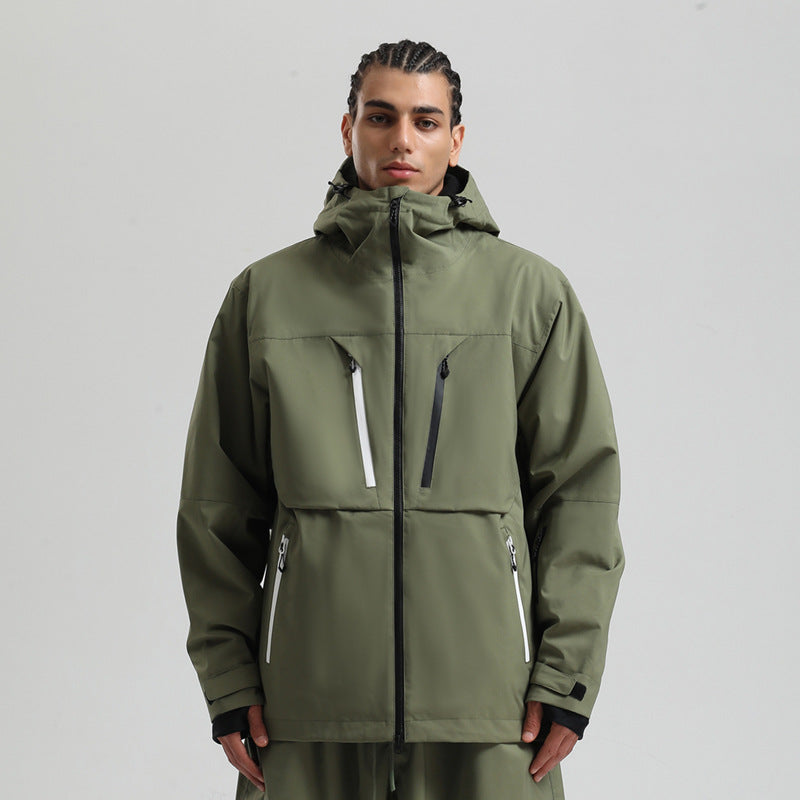 Waterproof Padded Breathable Loose Ski Coat