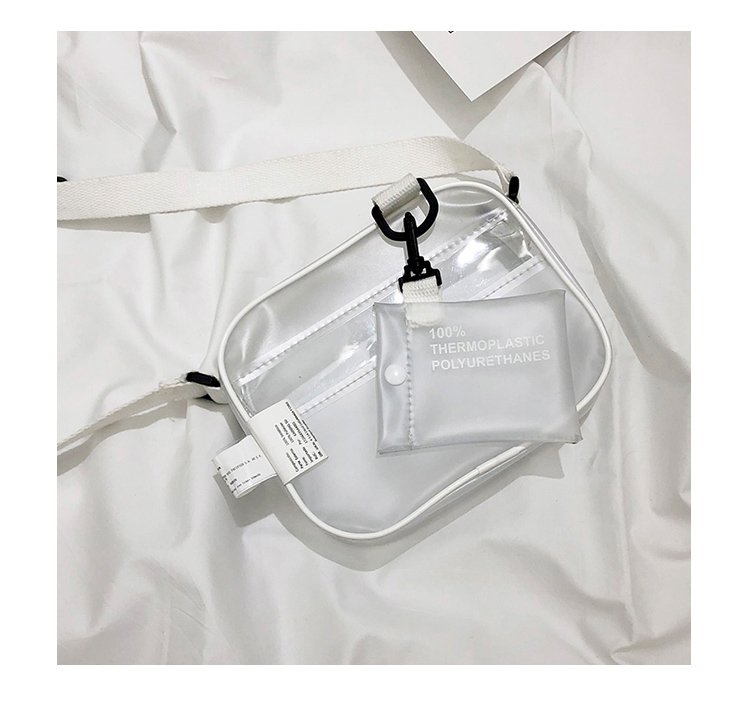 Jelly Transparent Simple Mini Messenger Bag