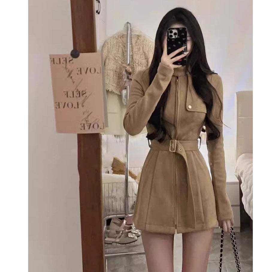 Design-oriented Jacket With A Stand-up Collar And Figure-flattering Shorts