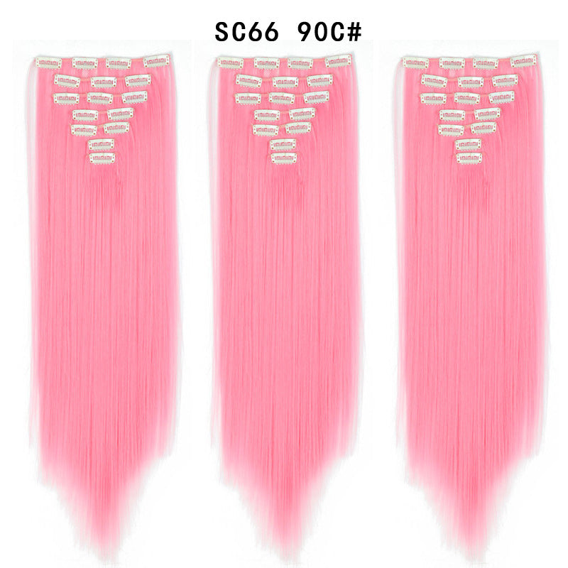 16 Card Seven-piece Hairpiece Clip Wig Beauty Chemical Fiber Wig Set Hair Extension