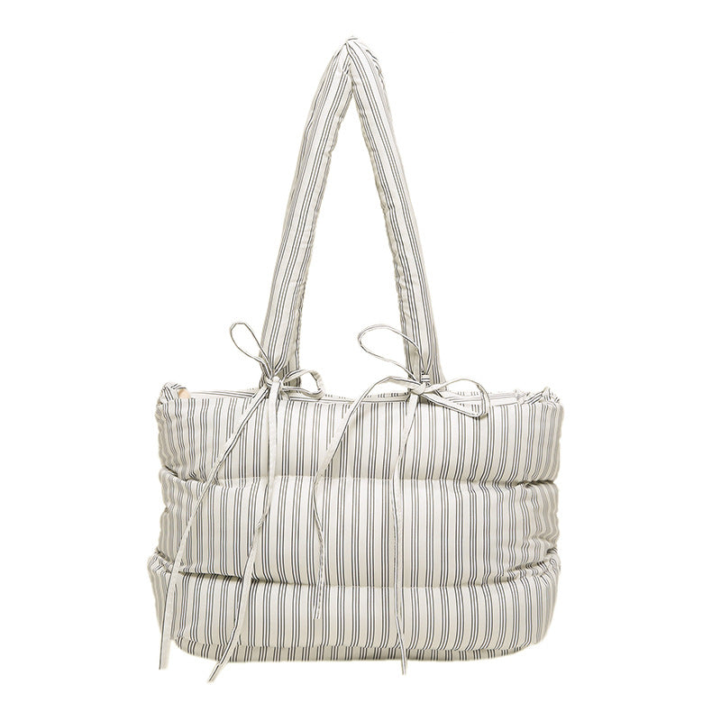 Women's All-match Casual Large-capacity Cotton-padded Tote Bag