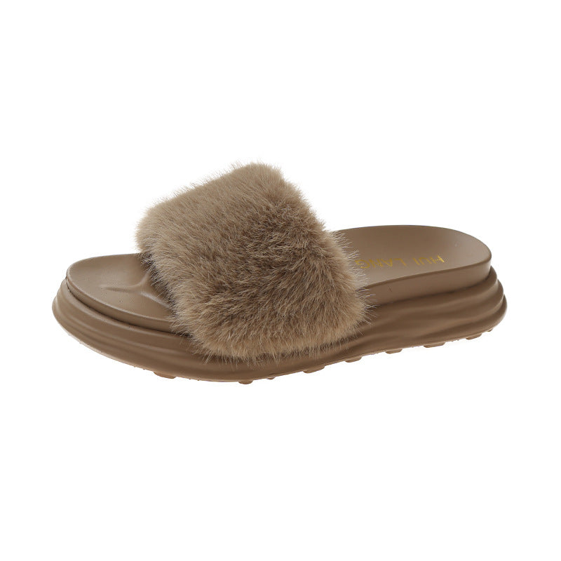 Fashionable Outer Wear Netflix One-piece Flat Bottom Comfortable Casual Sandals