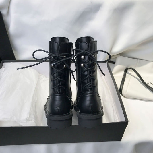 British Style Handsome Street Wild Flat Single Boots