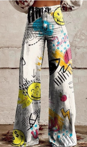 Digital Printed Women's Imitation Jeans 3D