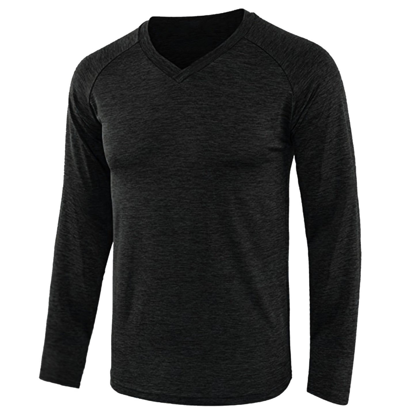 Men's Solid Color Long Sleeve Raglan Sleeve T-shirt