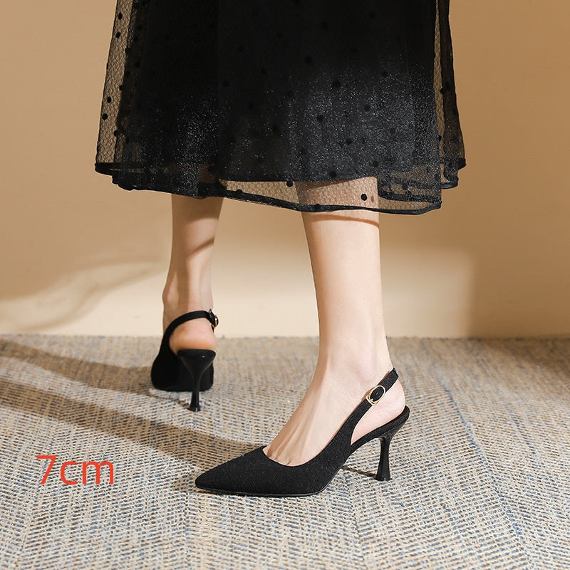 Fashionable Elegant High Heels Women's Stiletto Heel Slingback Sandals